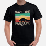 Mammal Anteater Mammalogy T-Shirt - Save The Pangolin Shirt - Extinction Animals & Endangered Species Shirt - Animal Activists Tee - Black, Men