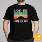 Mammal Anteater Mammalogy T-Shirt - Save The Pangolin Shirt - Extinction Animals & Endangered Species Shirt - Animal Activists Tee - Black, Plus Size