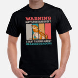 May Start Talking About Bearded Dragons T-Shirt - Lizard, Pogona Barbata, Reptile Shirt - Gift for Beardie Owners - Herpetology Shirt - Black, Men