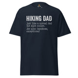 Ideal Father's Day Gift for Wanderlust, Nature Lovers, Outdoorsy Campers & Hikers, Geocachers - Punny Hiking Dad Definition Shirt - Navy