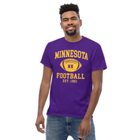Minnesota Est.1961 T-Shirt - Football Fanatic Vintage Graphic Shirt: Ideal Gifts for Football Fans & Supporters - Retro Game Day Shirt - Purple
