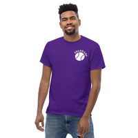 Retro Colorado Baseball Emblem Fanatic T-Shirt: Gift Ideas for Him & Her, Baseball Enthusiasts & Lovers - Vintage Game Day Shirt - Purple, Front