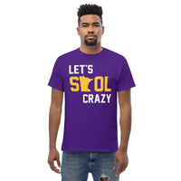 Minnesota Football Fanatic Vintage Graphic T-Shirt: Retro Style, Ideal Gift for Football Fans - Game Day Tee - Let's Skol Crazy Shirt - Purple