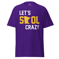 Minnesota Football Fanatic Vintage Graphic T-Shirt: Retro Style, Ideal Gift for Football Fans - Game Day Tee - Let's Skol Crazy Shirt - Purple