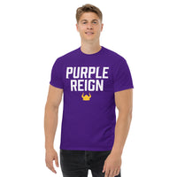 Minnesota Football Fanatic Vintage Graphic T-Shirt: Retro Style, Ideal Gift for Football Fans - Game Day Shirt - Purple Reign Shirt - Purple, Men