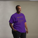 Baltimore Football Fanatic Vintage Graphic T-Shirt: Ideal Gifts for Football Fans - Game Day Tee - Funny Go Ravens Definition Shirt - Purple, Plus Size