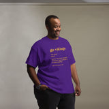 Minneapolis Football Fanatic Vintage Graphic T-Shirt: Ideal Gifts for Football Fans - Game Day Tee - Funny Go Vikings Definition Shirt - Purple, Plus Size