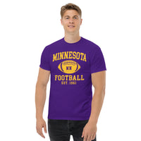 Minnesota Est.1961 T-Shirt - Football Fanatic Vintage Graphic Shirt: Ideal Gifts for Football Fans & Supporters - Retro Game Day Shirt - Purple