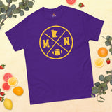 Minnesota Football Emblem Fanatic Vintage Graphic T-Shirt - Game Day Shirt - Retro Style, Ideal Gifts for Him & Her, Football Fans - Purple