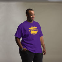 Minnesota Skyline Football Fanatic Vintage Graphic T-Shirt: Gift Ideas for Him & Her, Football Fans - Retro Style Game Day Shirt - Purple, Plus Size