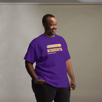 Minnesota Football Fanatic Vintage Graphic Shirt: Ideal Gifts for Him & Her, Football Fans - Retro Game Day Shirt - Purple, Plus Size