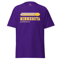 Minnesota Football Fanatic Vintage Graphic Shirt: Ideal Gifts for Him & Her, Football Fans - Retro Game Day Shirt - Purple