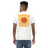 Bday & Christmas Gift Ideas for Basketball Lover, Coach & Player - Senior Night, Game Outfit & Attire - Phoenix B-ball Fanatic T-Shirt - White, Back