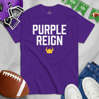 Minnesota T-Shirt - MN Shirt - Game Day Shirt - Football Tee - Vintage Football Shirt - Gift for Football Fan & Lover - Purple Reign Shirt - Purple