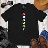 Funny Motorcycle T-Shirt - Motorbike Riding Shirt - Motorhead Shirt - Presents for Bikers, Motorcycle Riders - 5 Motorcycle Gear T-Shirt - Black