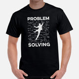 Mountaineering Shirt - Gifts for Rock Climbers, Hikers, Outdoorsy Mountain Men - Climbing, Hiking Outfit, Clothes - Problem Solving Tee - Black, Men