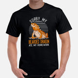 Camping Shirt - Bearded Dragon T-Shirt - Gifts for Outdoorsmen, Nature & Animal Lovers - Reptile Shirt - My Beardie Ate My Homework T-Shirt