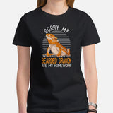Camping Shirt - Bearded Dragon T-Shirt - Gifts for Outdoorsmen, Nature & Animal Lovers - Reptile Shirt - My Beardie Ate My Homework T-Shirt