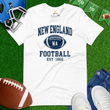 Boston T-Shirt - Game Day Shirt - Vintage Football Shirt - Gift for Football Fan & Lover - Massachusetts Shirt - New England Est.1960 Shirt - White