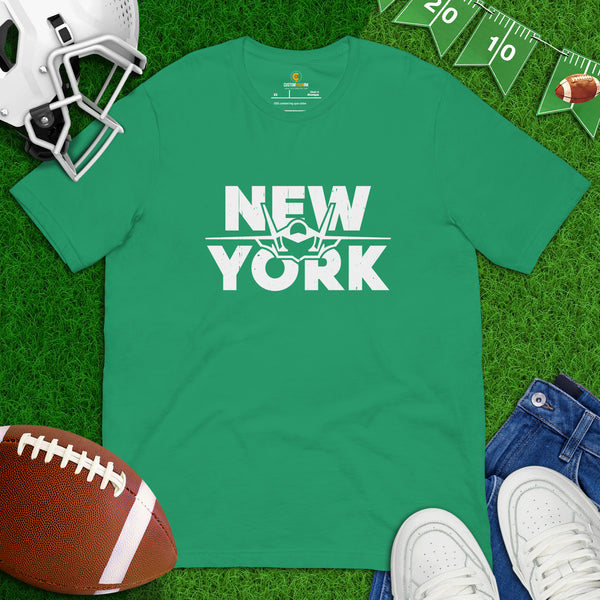 New York T-Shirt - NYC Shirt - Football Tee - Game Day Shirt - Vintage Football Shirt - Gift for Football Fan, Present for Football Lover - Kelly