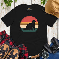Otter Retro Sunset Aesthetic T-Shirt - Mustalid Shirt - Marine Mustaline Mammal Tee - Gift for Mustalidae, Otter Lovers - Zoology Tee - Black