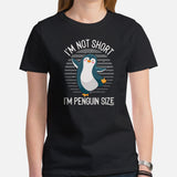 Penguin Waddles Aesthetic Shirt - Paul Penguins Fan & Lover Shirt - Team Mascot Shirt - I'm Not Short I'm Penguin Size Sarcastic Shirt - Black, Women