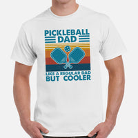 Pickleball T-Shirt - Pickle Ball Sport Outfit, Clothes, Apparel For Men - Gifts for Pickleball Players - Proud Pickleball Dad Tee - White, Men