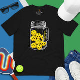 Pickleball T-Shirt - Pickle Ball Sport Outfit, Attire, Clothes, Apparel - Gifts for Pickleball Players - Funny Pickling Season Tee - Black