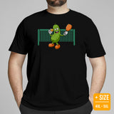 Pickleball T-Shirt - Pickle Ball Sport Outfit, Attire, Clothes, Apparel - Gifts for Pickleball Players & Lovers - Adorable Pickle Tee - Black, Plus Size