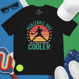 Pickleball T-Shirt - Pickle Ball Sport Outfit, Attire, Clothes For Men - Gifts for Pickleball Players - Retro Proud Pickleball Dad Tee - Black