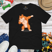 Pit Bull Dog Themed Clothes & Attire - Gifts for Bully Dog Lovers - Funny Canine Tee Shirts For Humans - Cute Pitbull Dabbing T-Shirt - Black