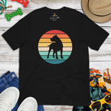 Pit Bull Dog Themed Clothes & Attire - Gifts for Bully Dog Moms, Dads & Lovers - Canine Tee Shirts For Humans - Retro Inspired T-Shirt - Black