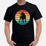 Pit Bull Dog Themed Clothes & Attire - Gifts for Bully Dog Moms, Dads & Lovers - Canine Tee Shirts For Humans - Retro Inspired T-Shirt - Black, Men