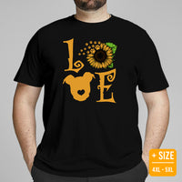 Pit Bull Dog Themed Clothes & Attire - Gifts for Bully Dog Moms, Dads & Lovers - Funny Canine Tee Shirts For Humans - Love T-Shirt - Black, Plus Size