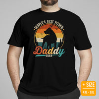 Pit Bull Dog Themed Clothes - Gifts for Bully Dog Dads & Lovers - Canine Tee Shirts For Humans - World's Best Pitbull Daddy Ever Shirt - Black, Plus Size