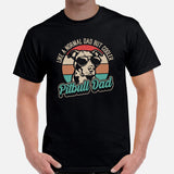 Pit Bull Dog Themed Clothes - Gifts for Bully Dog Dads & Lovers - Funny Canine Tee Shirts For Humans - Retro Pitbull Dad T-Shirt - Black, Men