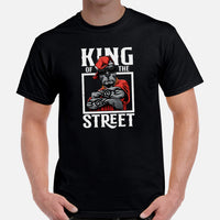 Pit Bull Dog Themed Clothes - Gifts for Bully Dog Dads, Owners & Lovers - Funny Canine Tee Shirts For Humans - King Of The Street Shirt - Black, Men