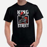 Pit Bull Dog Themed Clothes - Gifts for Bully Dog Dads, Owners & Lovers - Funny Canine Tee Shirts For Humans - King Of The Street Shirt - Black, Men