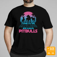 Pit Bull Dog Themed Clothes - Gifts for Bully Dog Lovers - Canine Tee Shirts For Humans - Come To Dark Side, We Have Pitbulls T-Shirt - Black, Plus Size