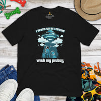Pit Bull Dog Themed Clothes - Gifts for Bully Dog Lovers - Canine Tee Shirts For Humans - I Want To Be Leaving With My Pitbull T-Shirt - Black