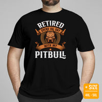 Pit Bull Dog Themed Clothes - Gifts for Bully Dog Lovers - Funny Canine Tee Shirts For Humans - Spend All Day With My Pitbull T-Shirt - Black, Plus Size