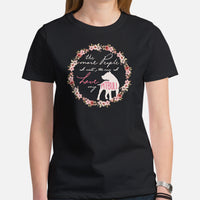 Pit Bull Dog Themed Clothes - Gifts for Bully Dog Lovers - Funny Canine Tee Shirts For Humans - The More I Love My Pitbull T-Shirt - Black, Women