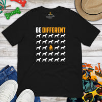 Pit Bull Dog Themed Clothes - Gifts for Bully Dog Moms, Dads & Lovers - Funny Canine Tee Shirts For Humans - Be Different T-Shirt - Black