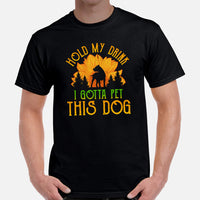 Pit Bull Dog Themed Clothes - Gifts for Bully Dog Moms, Dads & Lovers - Funny Canine Tee Shirts For Humans - I Gotta Pet This Dog Shirt - Black, Men