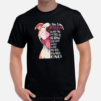 Pit Bull Dog Themed Clothes - Gifts for Bully Dog Moms, Dads & Lovers - Funny Canine Tee Shirts For Humans - I'm A Pitbull Owner Shirt - Black, Men