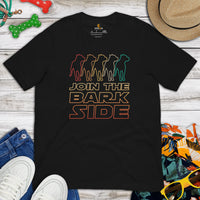 Pit Bull Dog Themed Clothes - Gifts for Bully Dog Moms, Dads & Lovers - Funny Canine Tee Shirts For Humans - Join The Bark Side T-Shirt - Black
