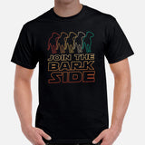 Pit Bull Dog Themed Clothes - Gifts for Bully Dog Moms, Dads & Lovers - Funny Canine Tee Shirts For Humans - Join The Bark Side T-Shirt - Black, Men