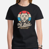 Pit Bull Dog Themed Clothes - Gifts for Dog Lovers - Funny Canine Tee Shirts For Humans - Official Dog Of The Coolest People T-Shirt - Black, Women