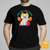 Poodle Dog Themed Clothes & Attire - Canine Tee Shirts For Humans - Gifts for Dog Moms, Dads & Lovers - Just Stay Paw-sitive T-Shirt - Black, Plus Size