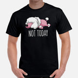 Poodle Dog Themed Clothes & Attire - Funny Canine Tee Shirts, Outfit For Humans - Gifts for Dog Moms, Dads & Lovers - Not Today T-Shirt - Black, Men